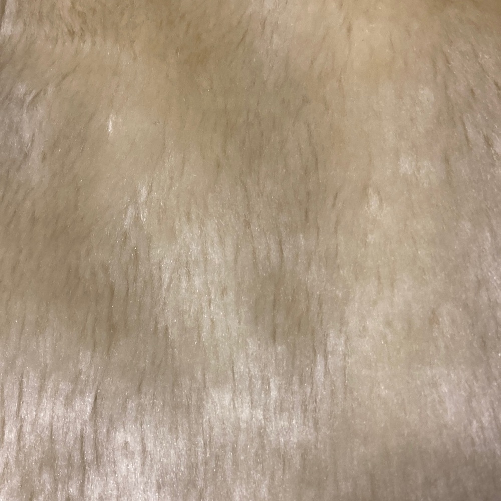 Super Soft Beige Blond Teddy Fur Coat Jacket XL - Picture 8 of 8